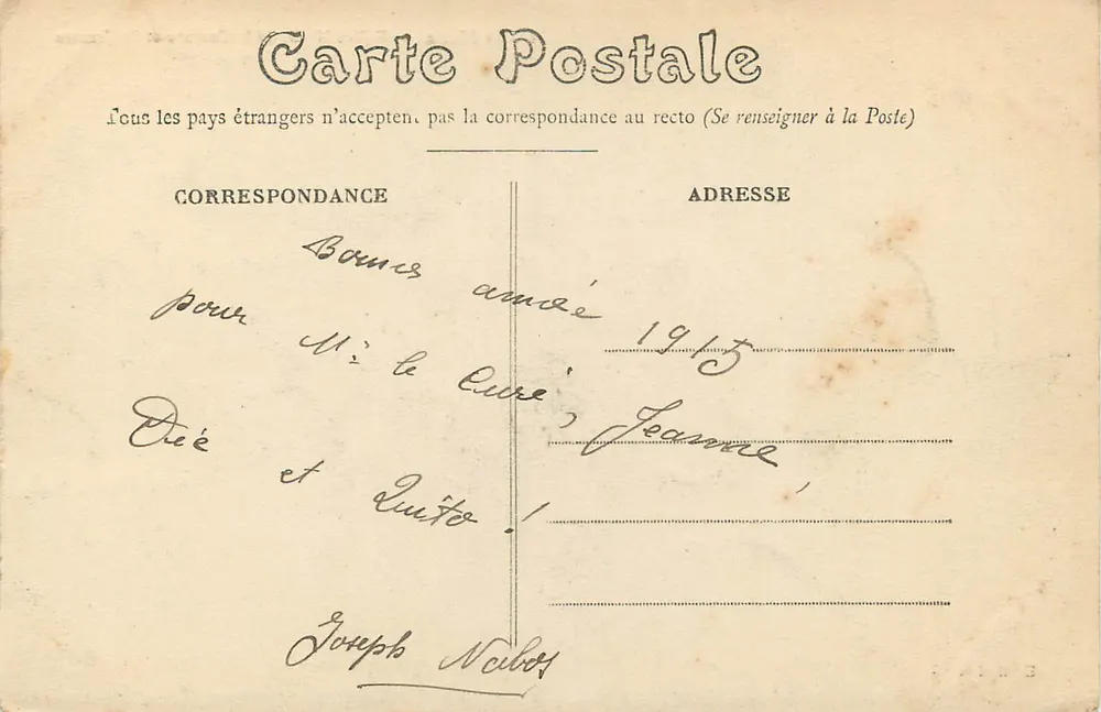 Le Mans — Église N.-D. de la Couture et Préfecture — Édition N.G. - Verso