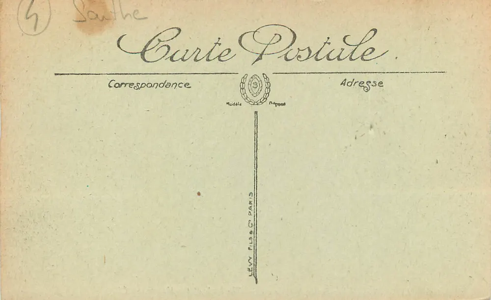 Le Mans — As margens do Huisne — LL. — N° 104 - Verso