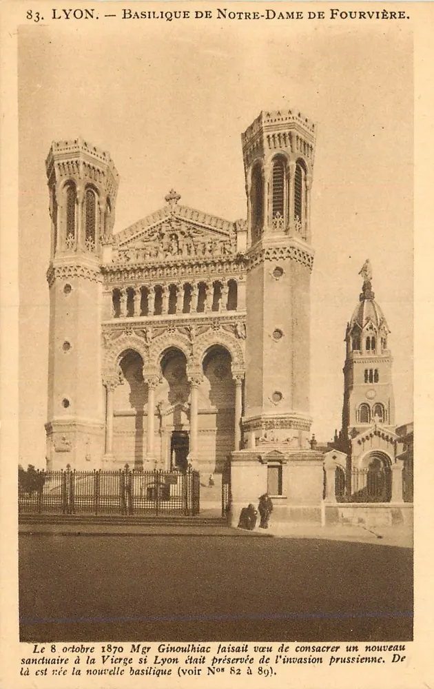 LYON — Basílica Nossa Senhora de Fourvière — editor X. Goutagny, Lyon - Frente
