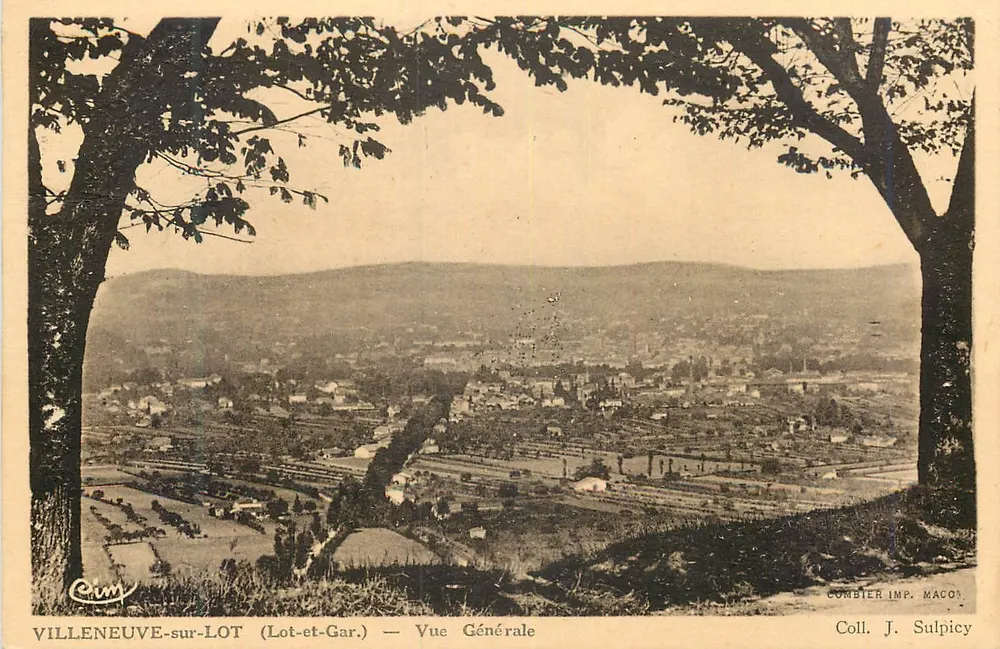 Villeneuve-sur-Lot (Lot-et-Garonne) — Allgemeiner Blick — Combier Imp. Macop, Coll. J. Sulpicy - Vorderseite