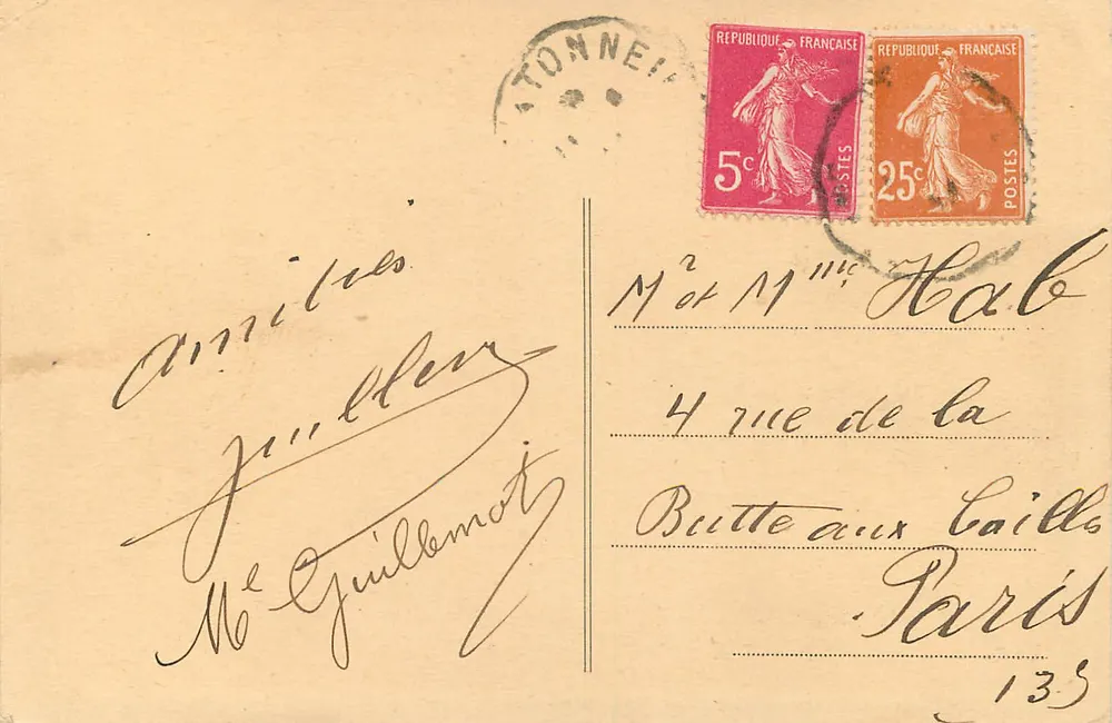 Villeneuve-sur-Lot (Lot-et-Garonne) — Allgemeiner Blick — Combier Imp. Macop, Coll. J. Sulpicy - Rückseite