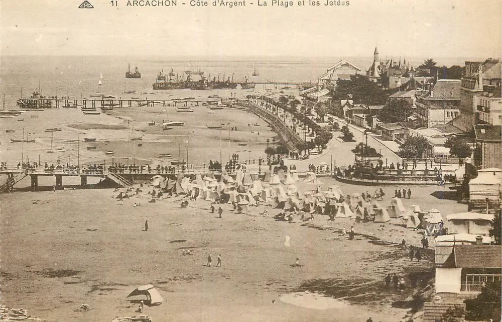 Arcachon - Costa de Prata - A Praia e as Pontas - Frente