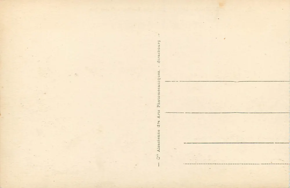 Arcachon - Côte d'Argent - O Boulevard Promenade — editor Alsaçienne des Arts Photomécaniques, Strasbourg - Verso
