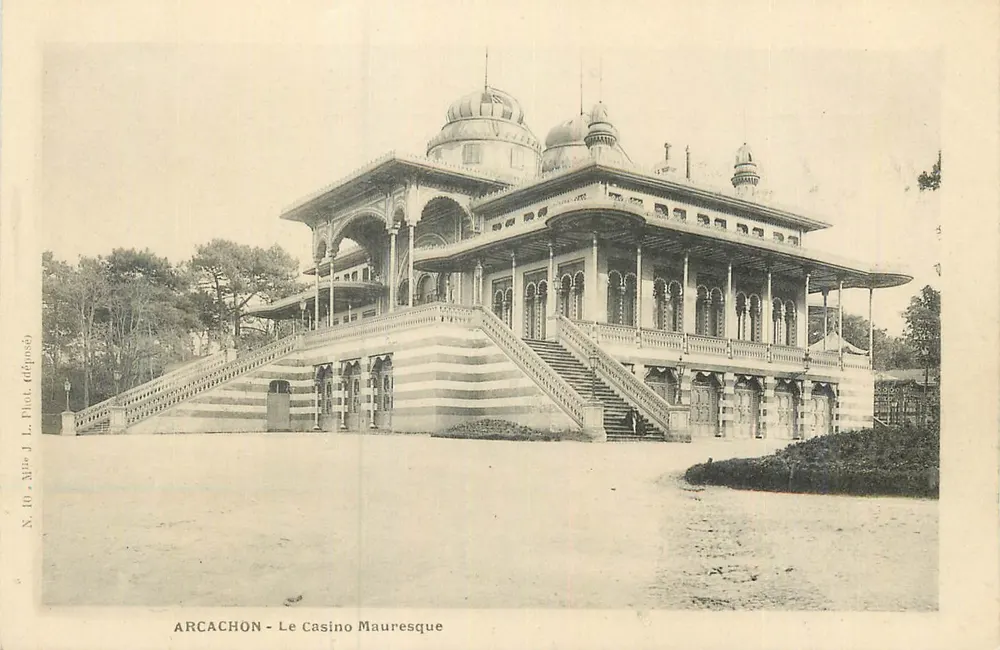 Arcachon - O Casino Mauresque — editor J. Pint (depositado), n° 10 - Frente