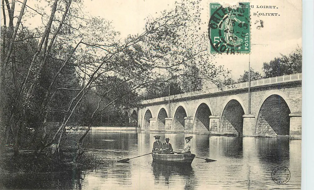 Ponte de Olivet — vista sobre a Loire — editor não identificado, número de série não visível - Frente