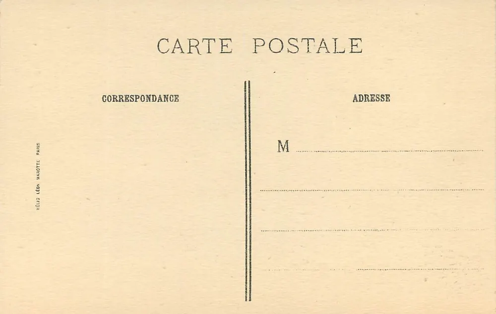 Die Ruinen der Abtei, Querhaus, nördliche Seite — Abtei von Chaalis — J.-E. Bulloz, Verlag - Rückseite