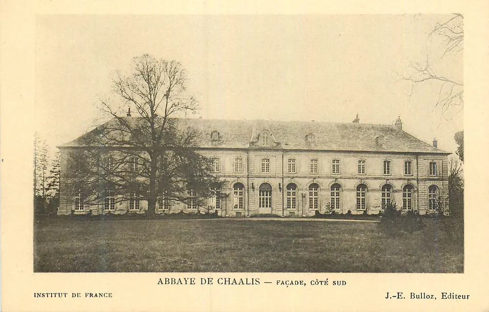 Abbaye de Chaalis — Façade, côté sud — J.-E. Bulloz, Editeur - Recto