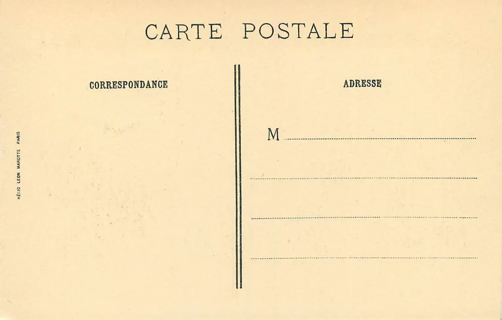 Abbaye de Chaalis — Façade, côté sud — J.-E. Bulloz, Editeur - Verso