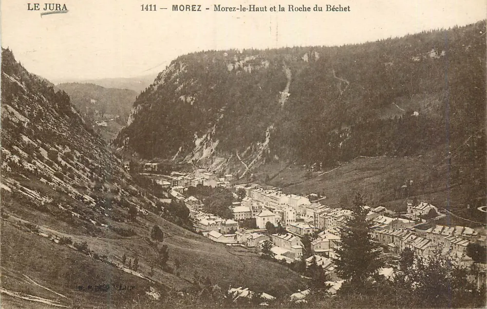 Morez-le-Haut und die Roche du Béchet — Der Jura — Nr. 1411 - Vorderseite