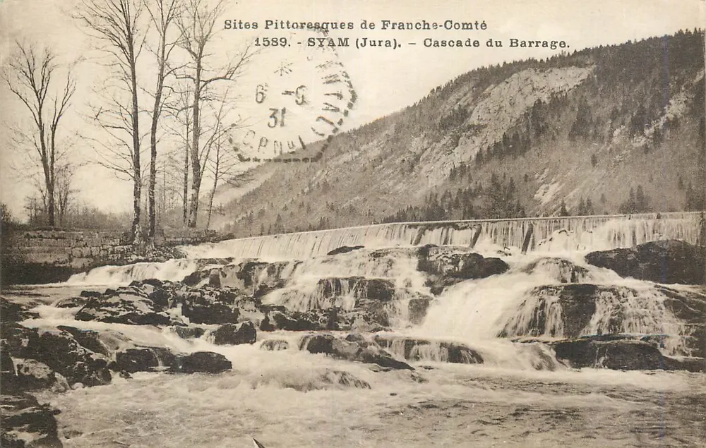 Cascades du Barrage — malerische Orte der Franche-Comté — SYAM (Jura) - Vorderseite