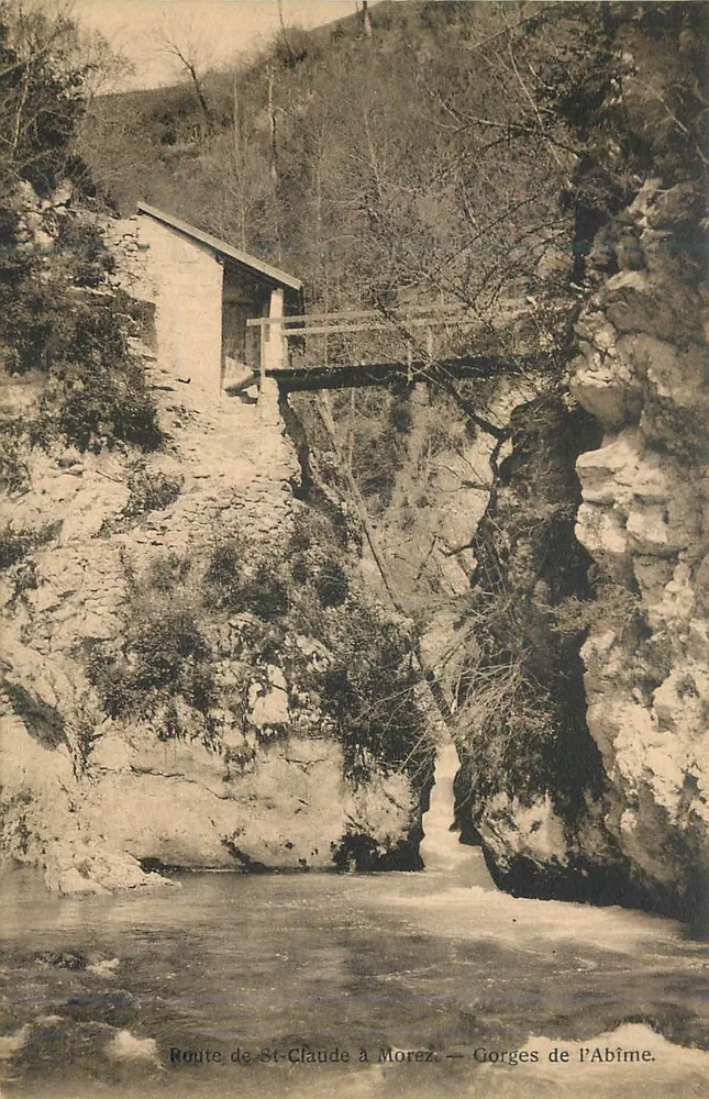 Gorges de l'Abîme — Estrada de St-Claude a Morez - Frente