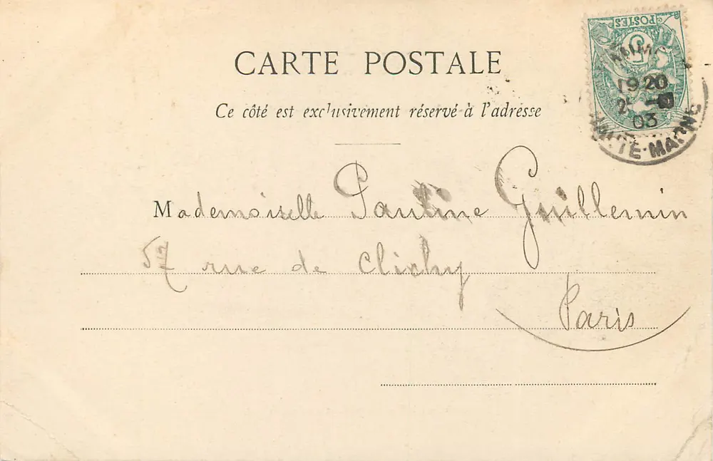 Chaumont — Fontaine et Boulingrin — éditeur inconnu - Verso