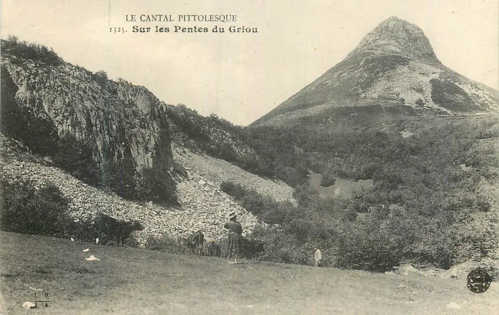 Le Cantal Pittolesque — Auf den Hängen des Griou — Unbekannter Verlag, Nr. 1325 - Vorderseite