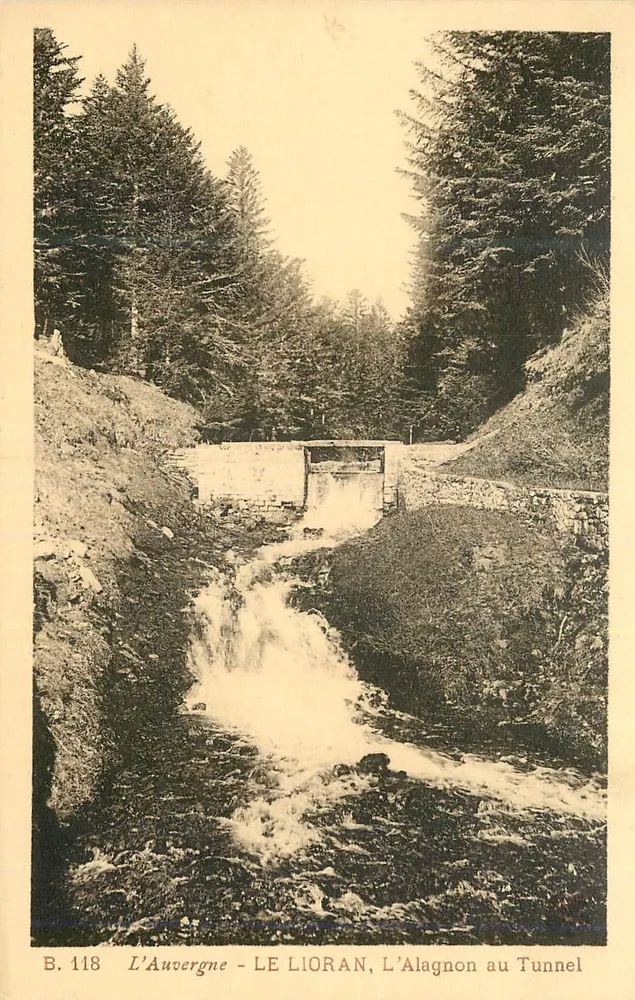 Auvergne - LE LIORAN, L'Alagnon am Tunnel — Edition Pierre Malrroux - Aurillac, n° B.118 - Vorderseite