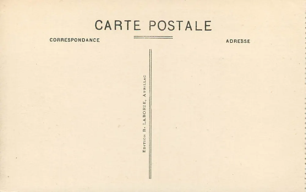 Das pittoreske Cantal — Gipfel des Plomb du Cantal (1858m) — Edition B. Laborie, Aurillac - Rückseite