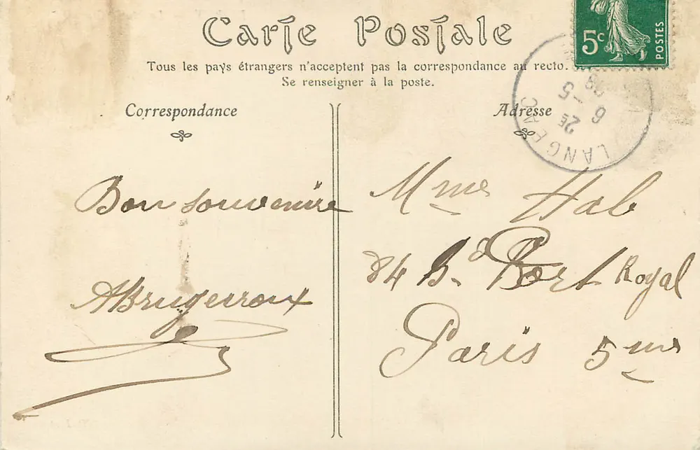 Le Puy — Le Musée Crozatier — Éditeur ND, n° 138 - Verso
