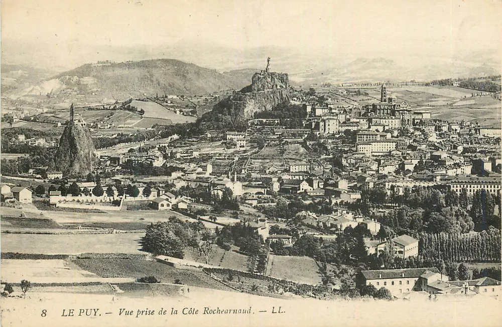 Le Puy — Vue prise de la Côte Rocheardaud — LL. n°8 - Recto