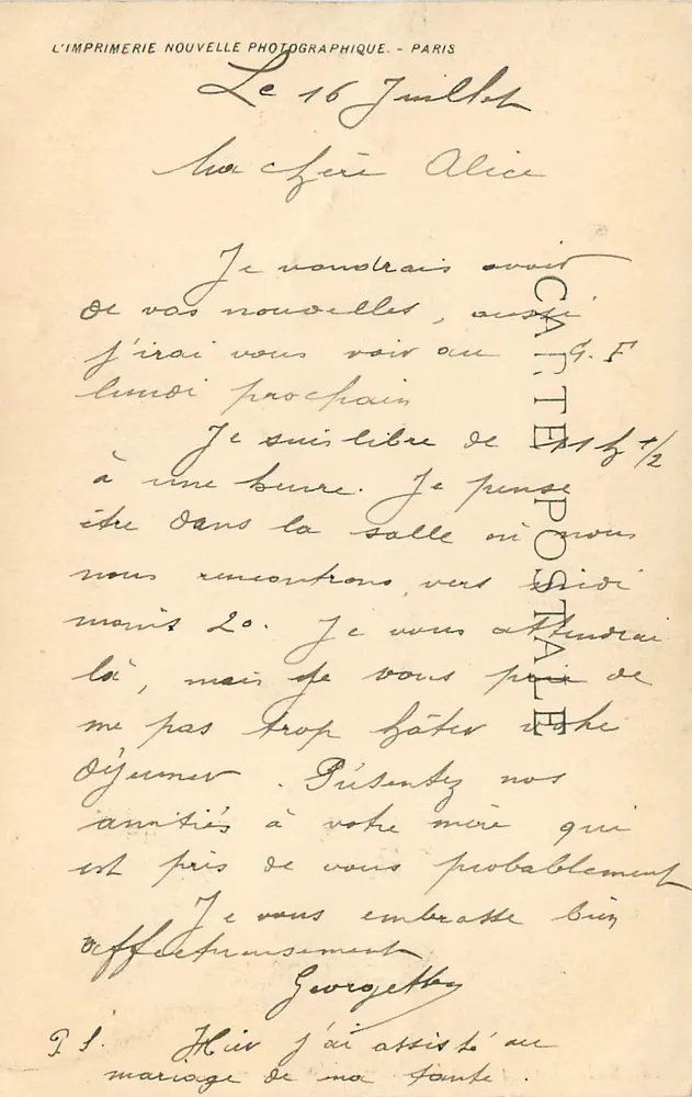 L'Aveugle — Salão 1904 — Chanut — LL. - Verso
