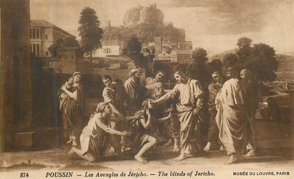 Os Cegos de Jericó — Poussin — Museu do Louvre, Paris - Frente