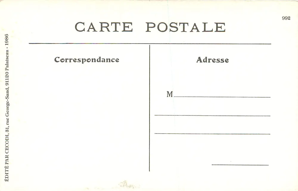 Lunéville — Place du Château et Tramway Lunéville-Einville — Quantin, libraire-éditeur - Verso