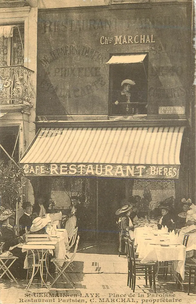 Saint-Germain-en-Laye — Parisisches Restaurant, C. Marchal, Eigentümer — Place de la Paroisse — Verlag: France la France, Nr. 181 - Vorderseite