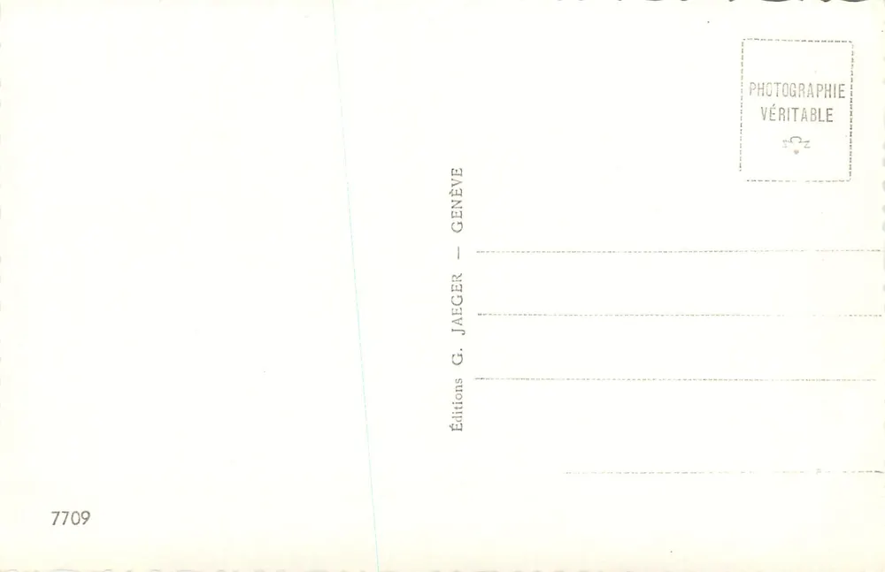 Montreux — Schloss Chillon, die Quais, allgemeiner Blick, Insel Salagnon — Editions G. Jaeger, Genf - Rückseite