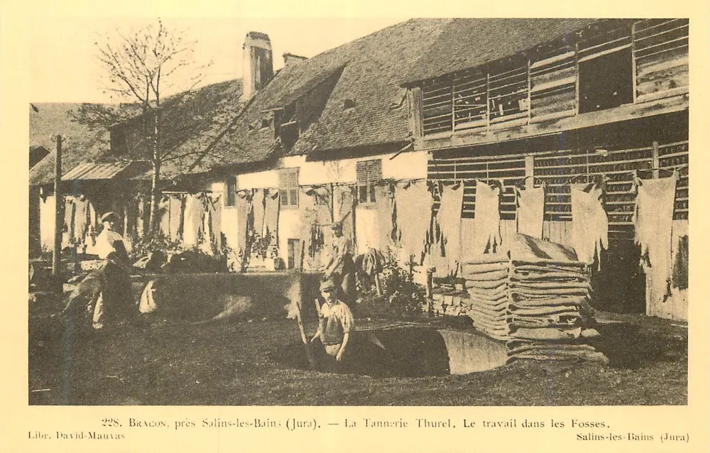 La Tanneries Thurel — Arbeit in den Gruben — Salins-les-Bains (Jura) - Vorderseite