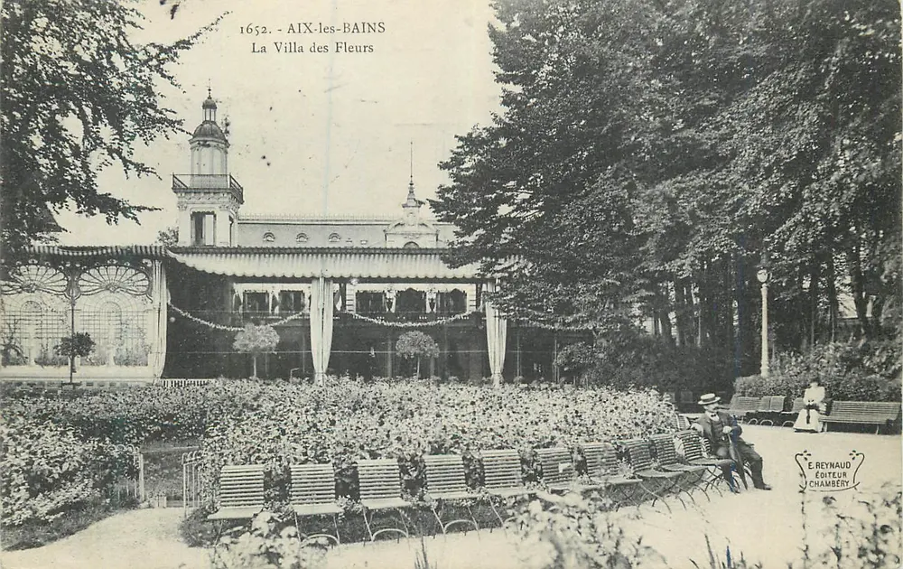 Aix-les-Bains — A Villa dos Flores — E. Reynaud, Chambert - Frente