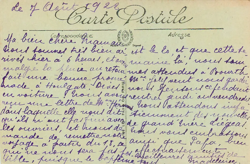 Cabourg — Jardins do Casino — LL - Verso