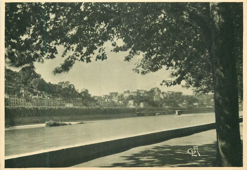 Lyon, Brücke der Boucle über den Rhône — Croix-Rousse-Hügel — Edition G.-L. ARLAUD - Vorderseite