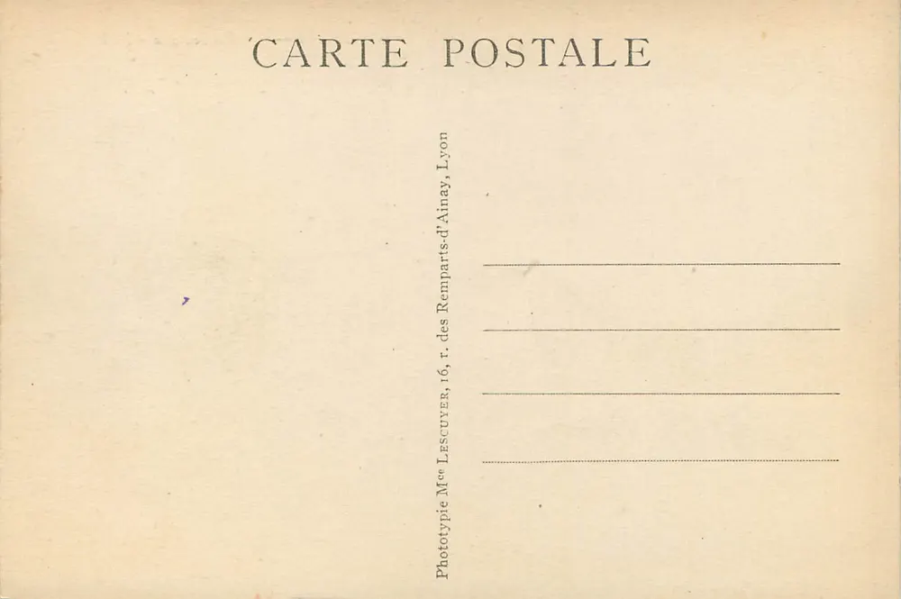 LYON — A Prefeitura — M.F. n°142 - Verso