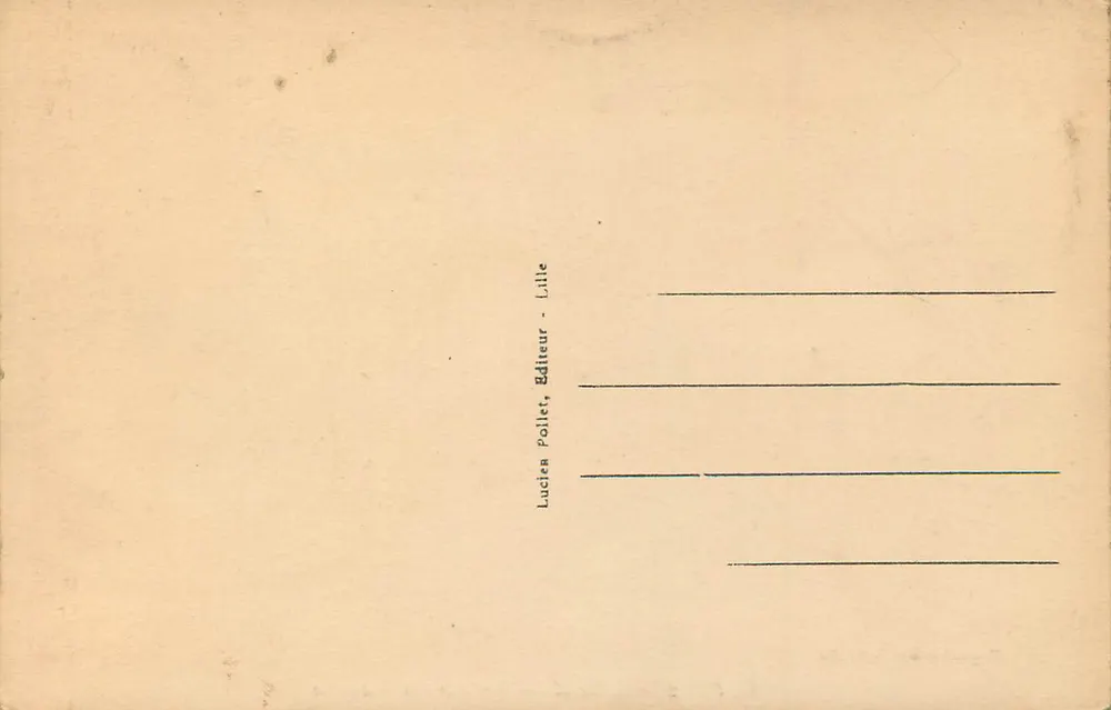 Lille - O Jardim Vauban — Lucien Pollet, editor, n° L.P. 12 - Verso