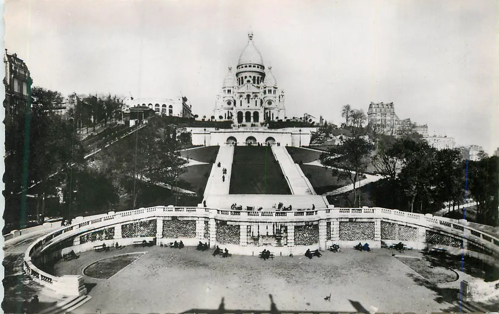 Paris - A Vista do Sacré-Cœur — Edições O. P. - Paris - Frente