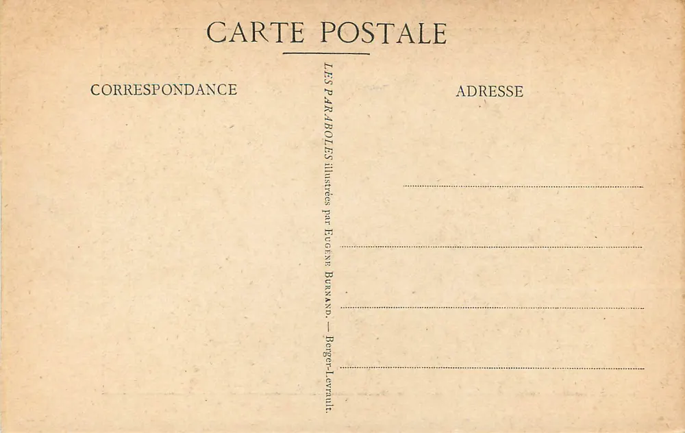 Eugène Burnand — O Grande Jantar — Editor: Berger-Levrault - Verso