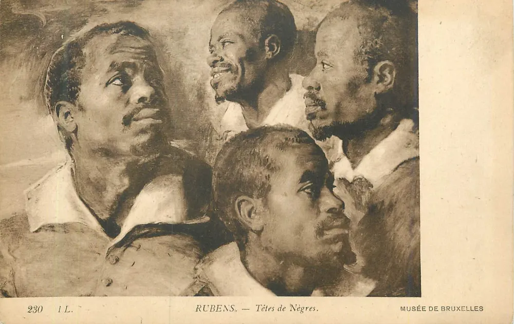 Têtes de Nègres — Rubens — Musée de Bruxelles - Recto