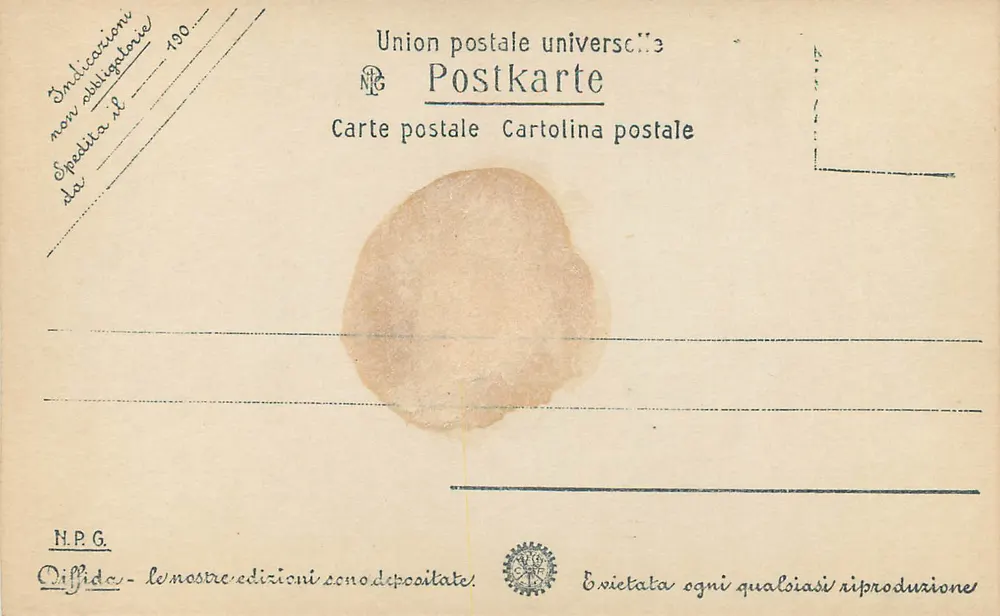FIRENZE - Museo S. Marco - Cristo nel Pretorio — Union postale universelle, N.P.G. - Verso