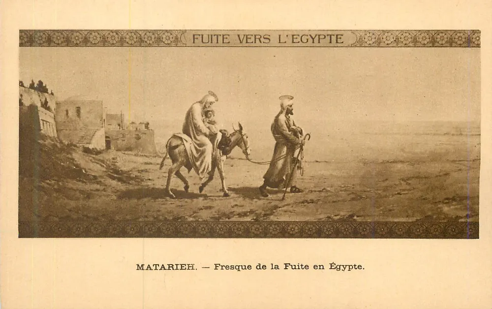 Flucht nach Ägypten — Fresko der Flucht nach Ägypten — Hélios Aulard, Paris - Vorderseite