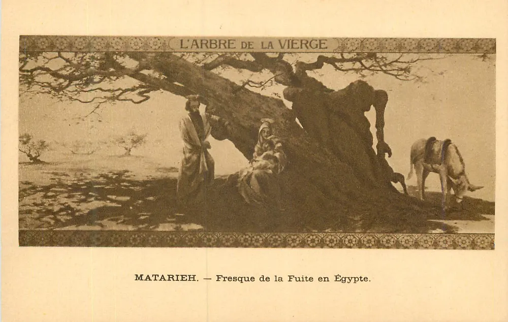 Matarieh — Fresko der Flucht nach Ägypten — Aulard et Cie, Paris - Vorderseite