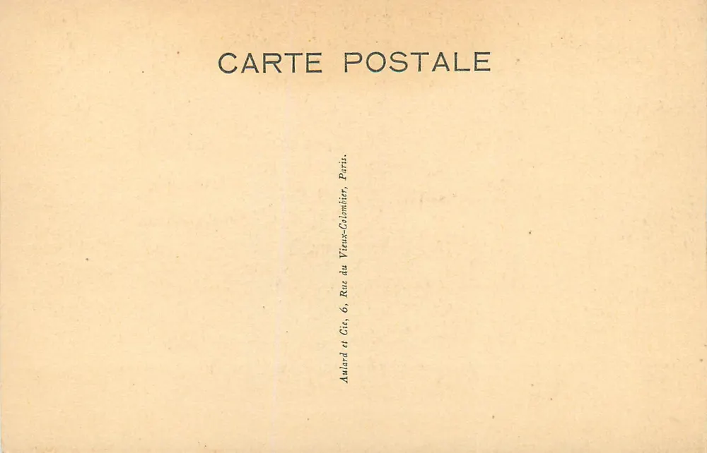 Matarieh — Fresko der Flucht nach Ägypten — Aulard et Cie, Paris - Rückseite