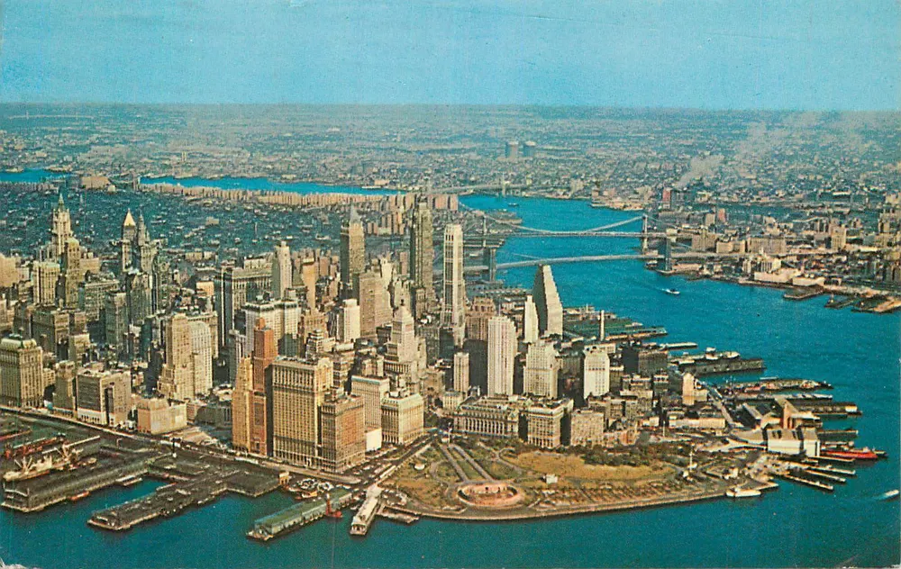 Luftbild von Lower Manhattan — New York City — Alfred Malzner, Inc. n°593 - Vorderseite