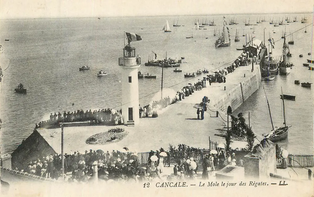 Cancale — El Môle en el día de las regatas — LL - Anverso