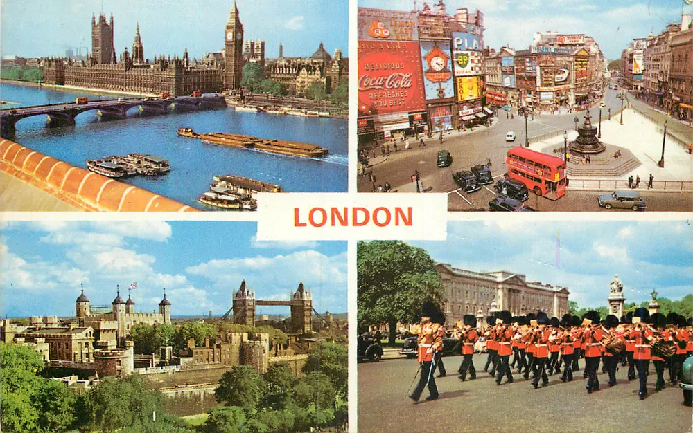 Londres — vista panorâmica — The Photographic Greeting Card Co. Ltd., Londres - Frente