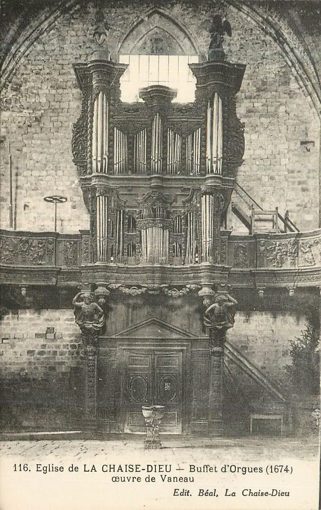 Kirche von La Chaise-Dieu — Orgelgehäuse (1674) — Verlag Béal, La Chaise-Dieu - Vorderseite