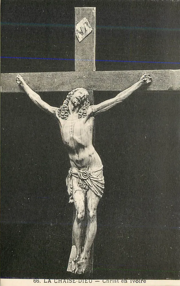 La Chaise-Dieu — Christ en ivoire — série 66 - Recto
