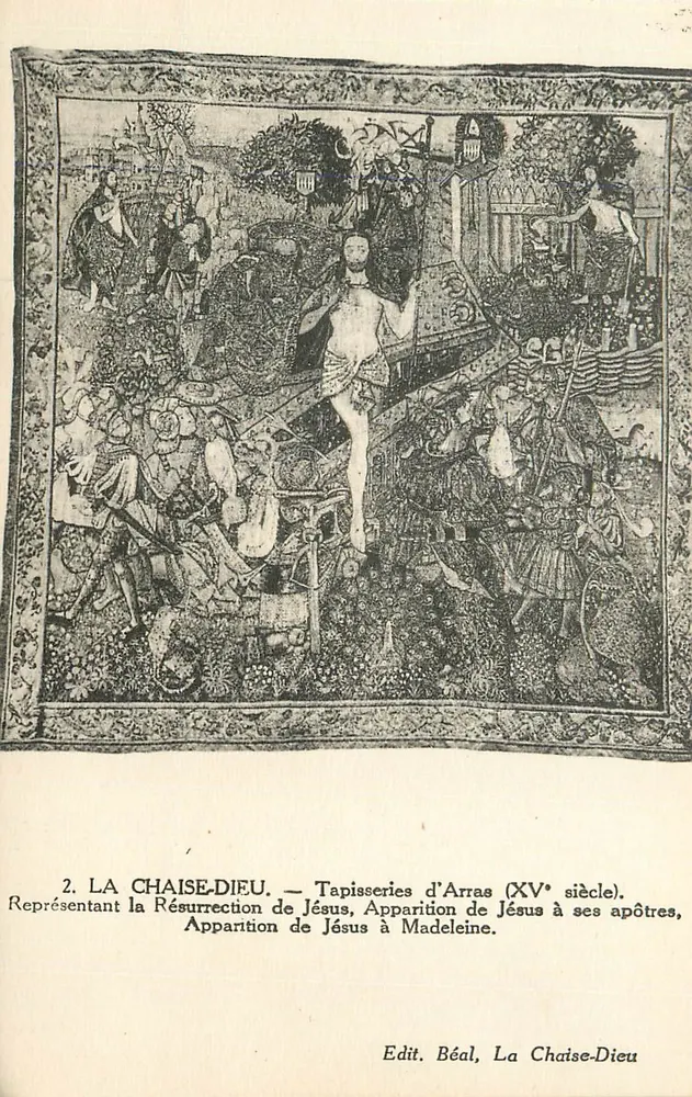 La Chaise-Dieu — Tapices de Arras (siglo XV) — Edit. Béal, La Chaise-Dieu - Anverso