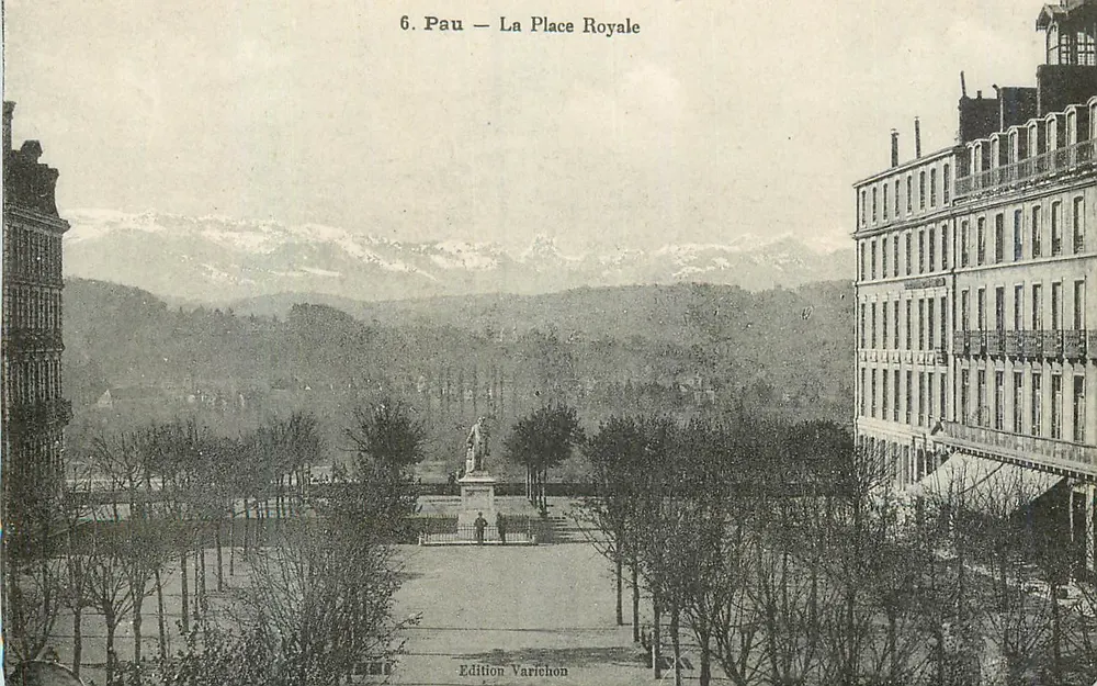 Pau — A Praça Real — Edição Varichon, n°6 - Frente
