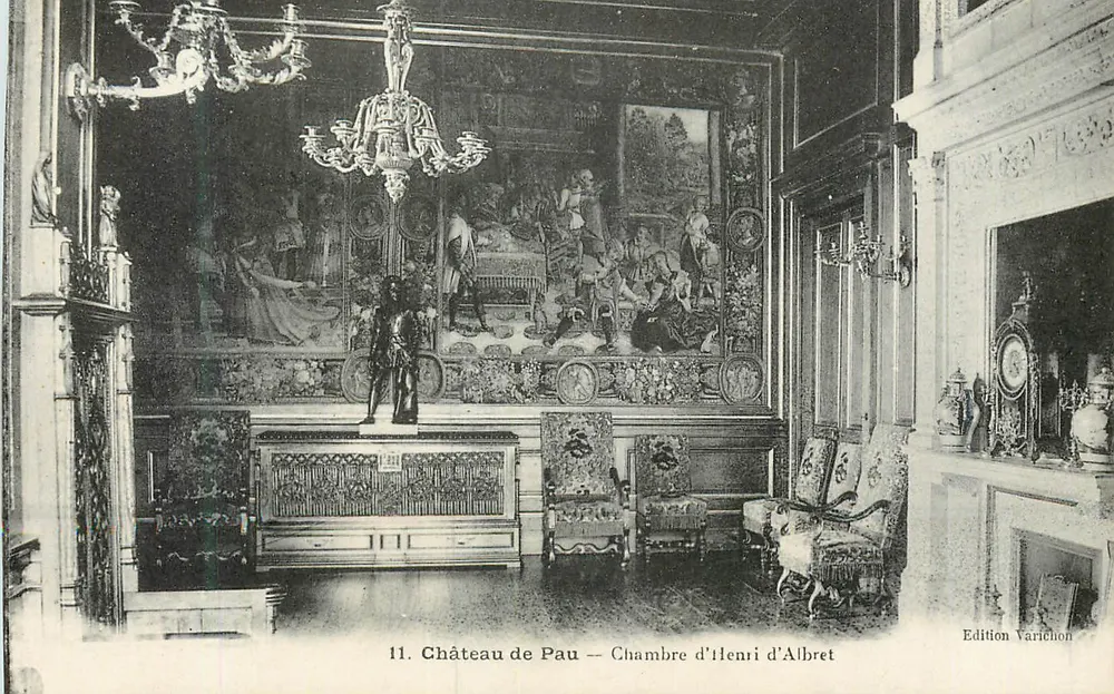 Castelo de Pau — Quarto de Henri d'Albret — Edição Varichon n°11 - Frente