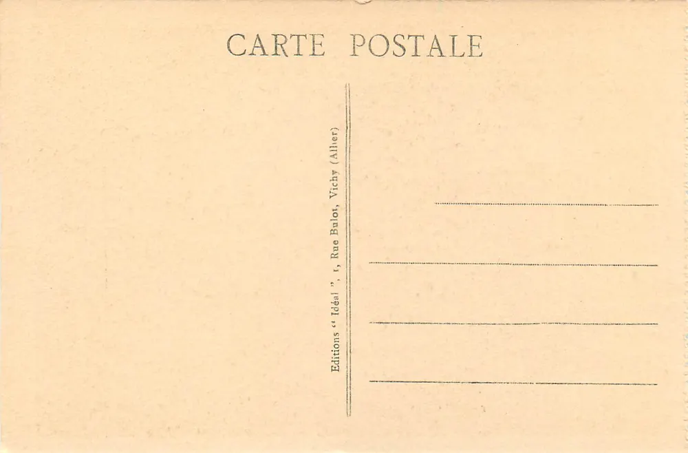 Le Puy - Der Cloister - Syrischer Kapitell - Kopf eines Huns auf der Seite (9. Jahrhundert) — Die pittoreske Haute-Loire — Verlag Ideal, Nr. 8515 - Rückseite