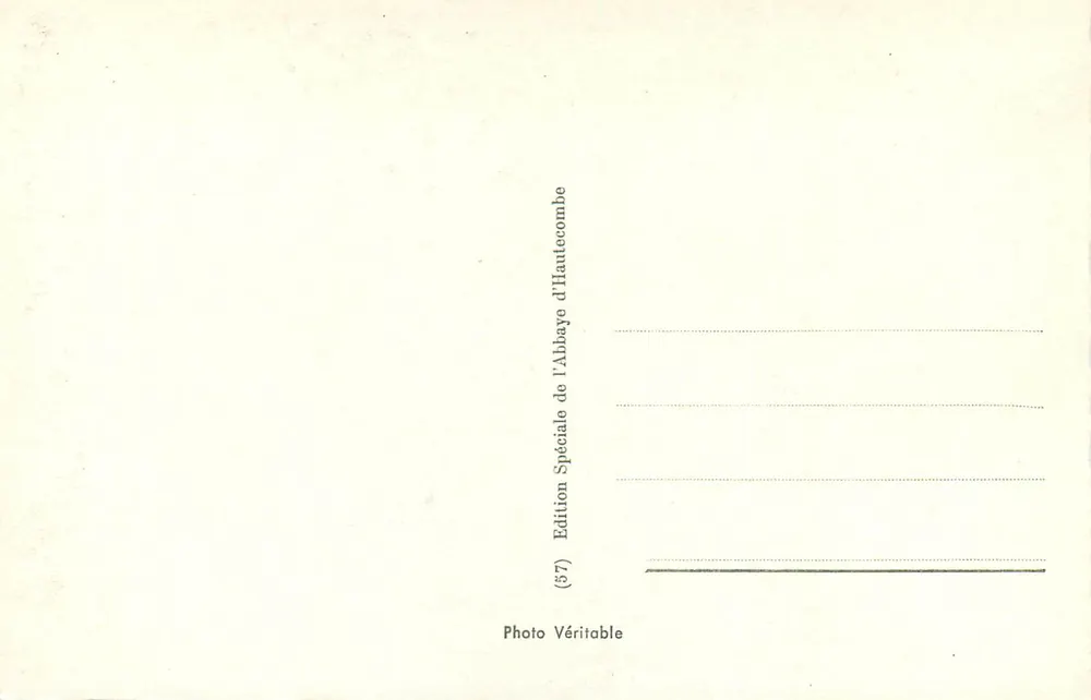 Statue de Marie-Christine à l'Abbaye d'Haute-Combe — par Albertoni — Édition Spéciale (57) - Verso