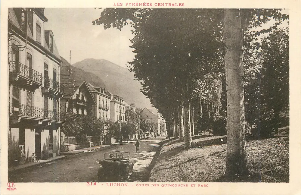 Luchon - Cours des Quinconcks e Parque — As Pirineus Centrais, n°314 - Frente